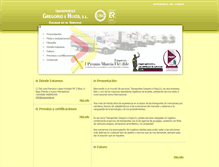 Tablet Screenshot of gregoriosl.es